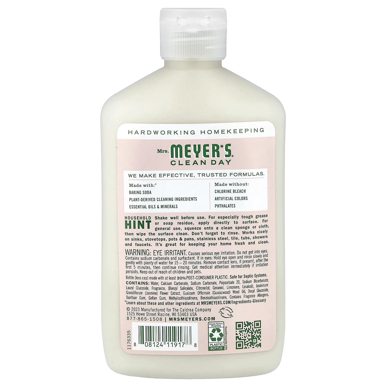 Baking Soda Cream Cleanser, Apple Blossom, 16 fl oz (473 ml)