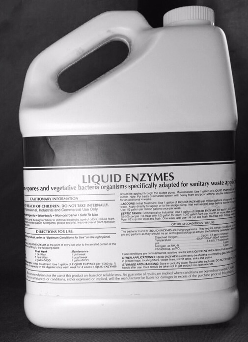 1 GAL BACTERIA ENZYMES DRAIN LEACH FIELD OPENER CLEANER SEWER ALL NATURAL