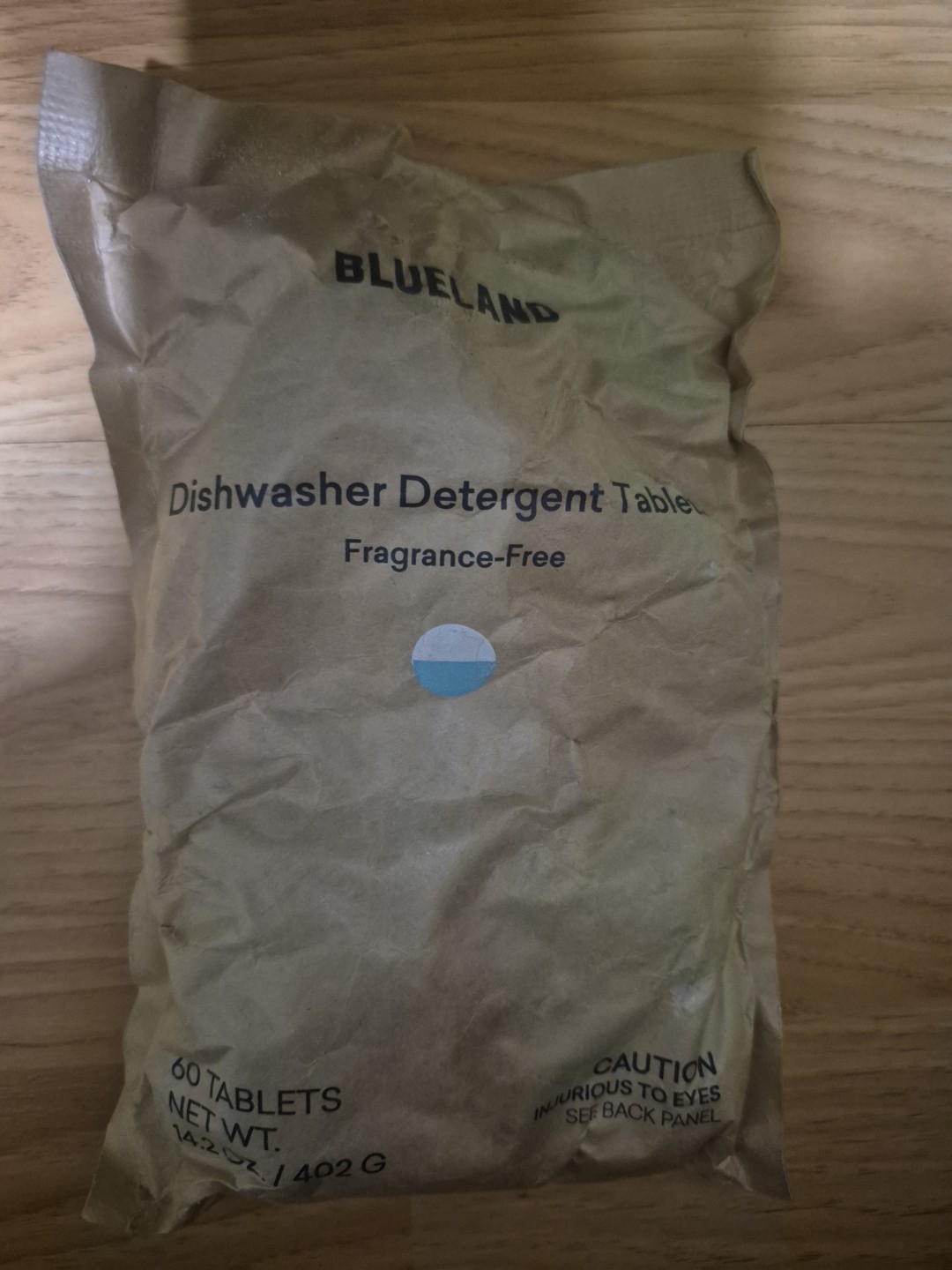 Blueland Dishwasher Detergent, Fragrance Free, 60 Tablets, Net Wt. 14.2 oz./402g