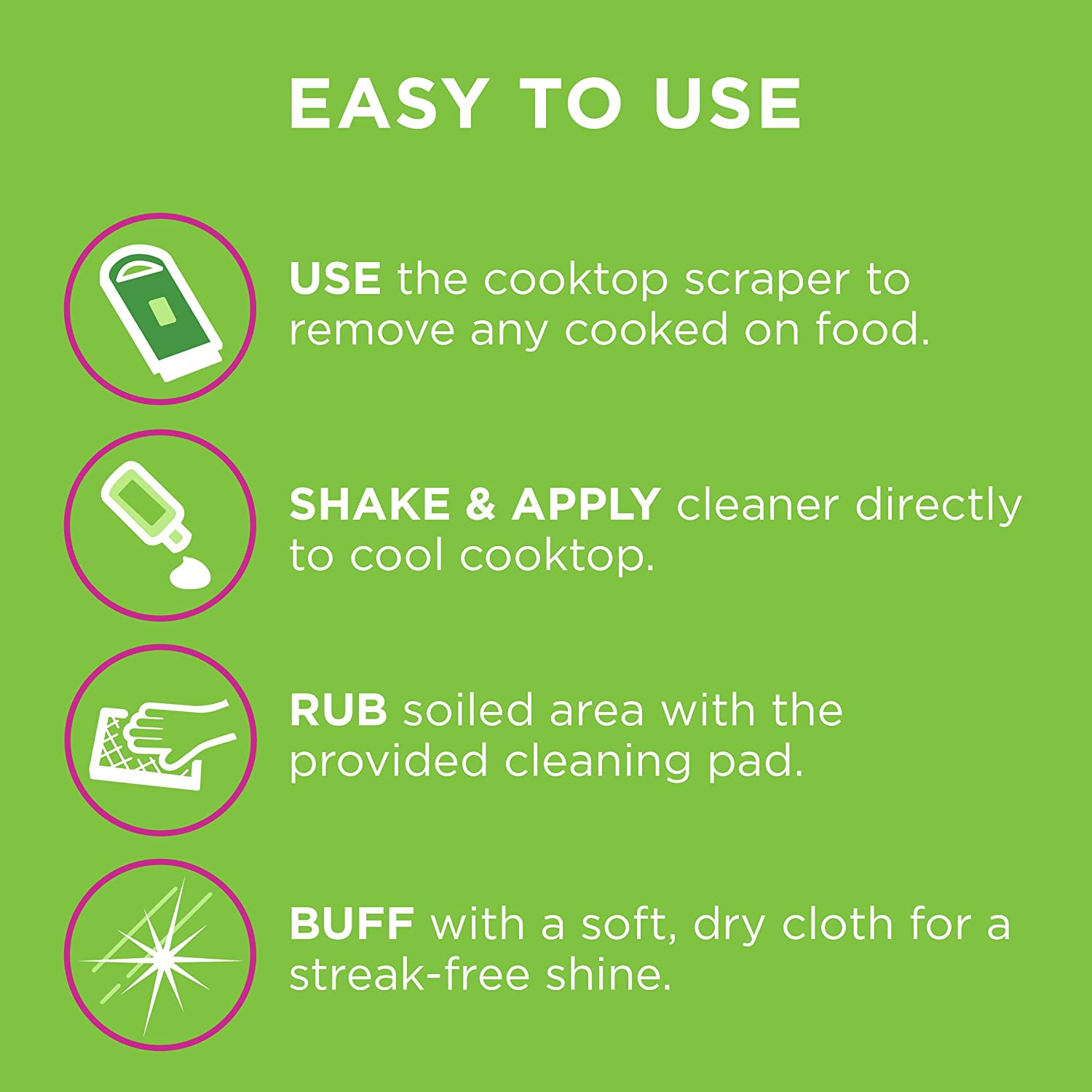 Affresh Cooktop Cleaning Kit, 5 Oz Cleaner, 5 Pads, 1 Scraper