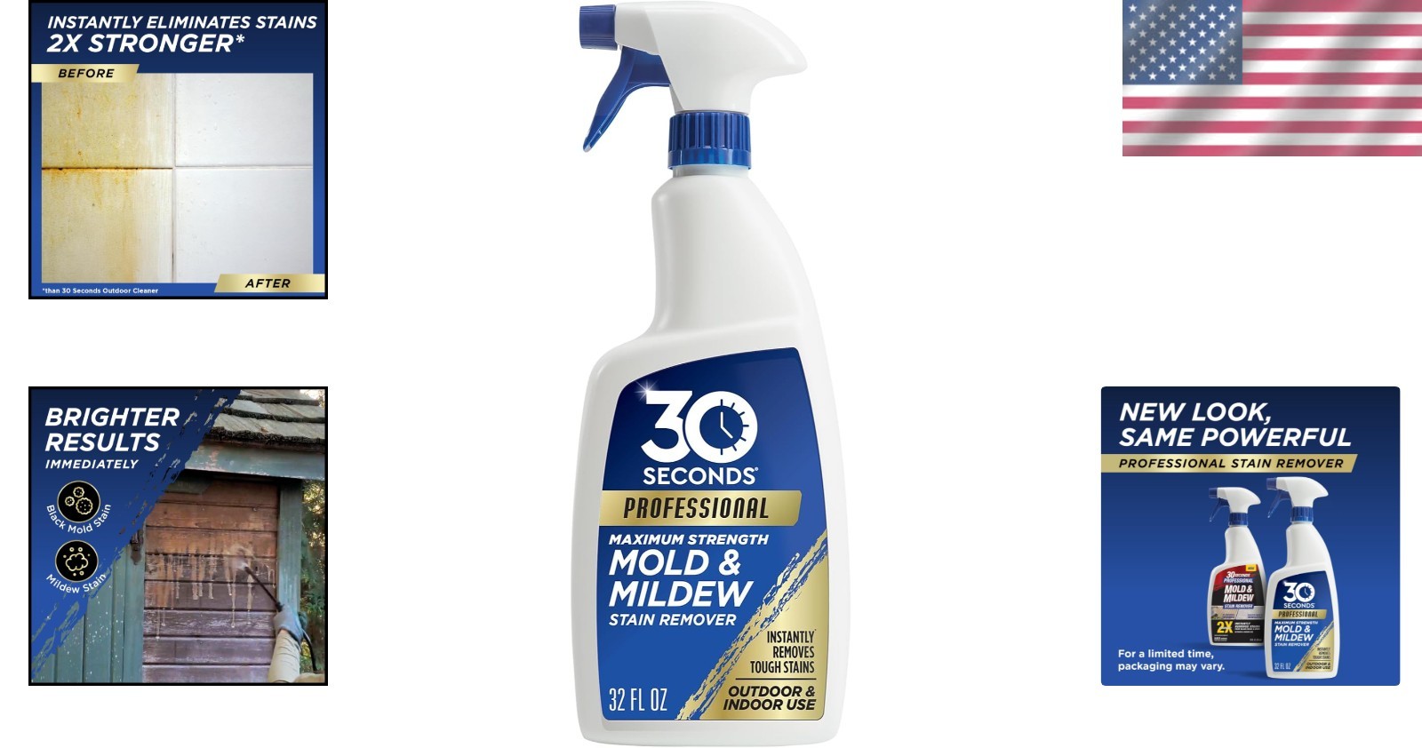 32 Fl Oz Pro Mold and Mildew Spray – Fresh Scent, 2X Stronger Cleaning Action