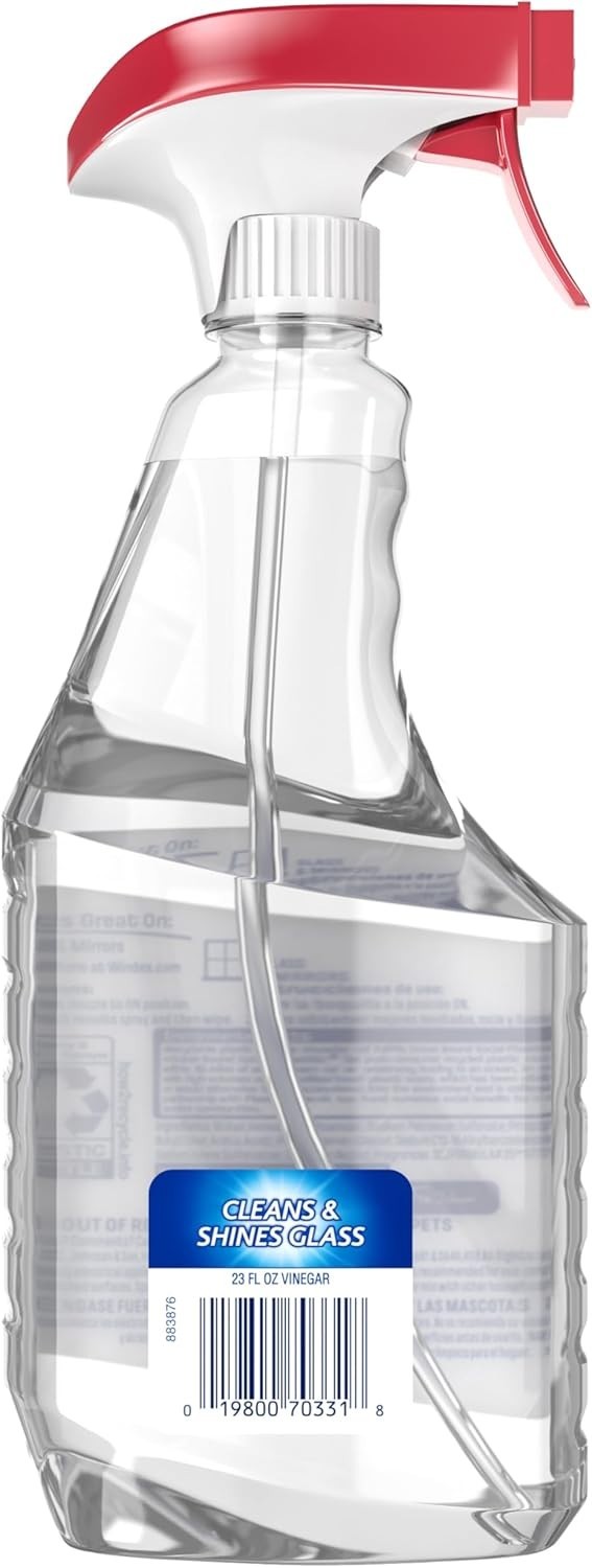 Windex with Vinegar Glass Cleaner Spray Bottle, 23 fl oz.