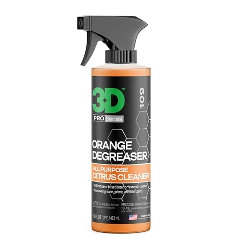 Orange Degreaser – Citrus-Based Car Cleaner for Oil, 16 Fl Oz (Pack of 1)