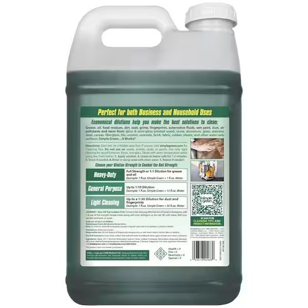 2 Pack Simple Green 2.5 Gal. All-Purpose Cleaner Concentrated Formula Sassafras