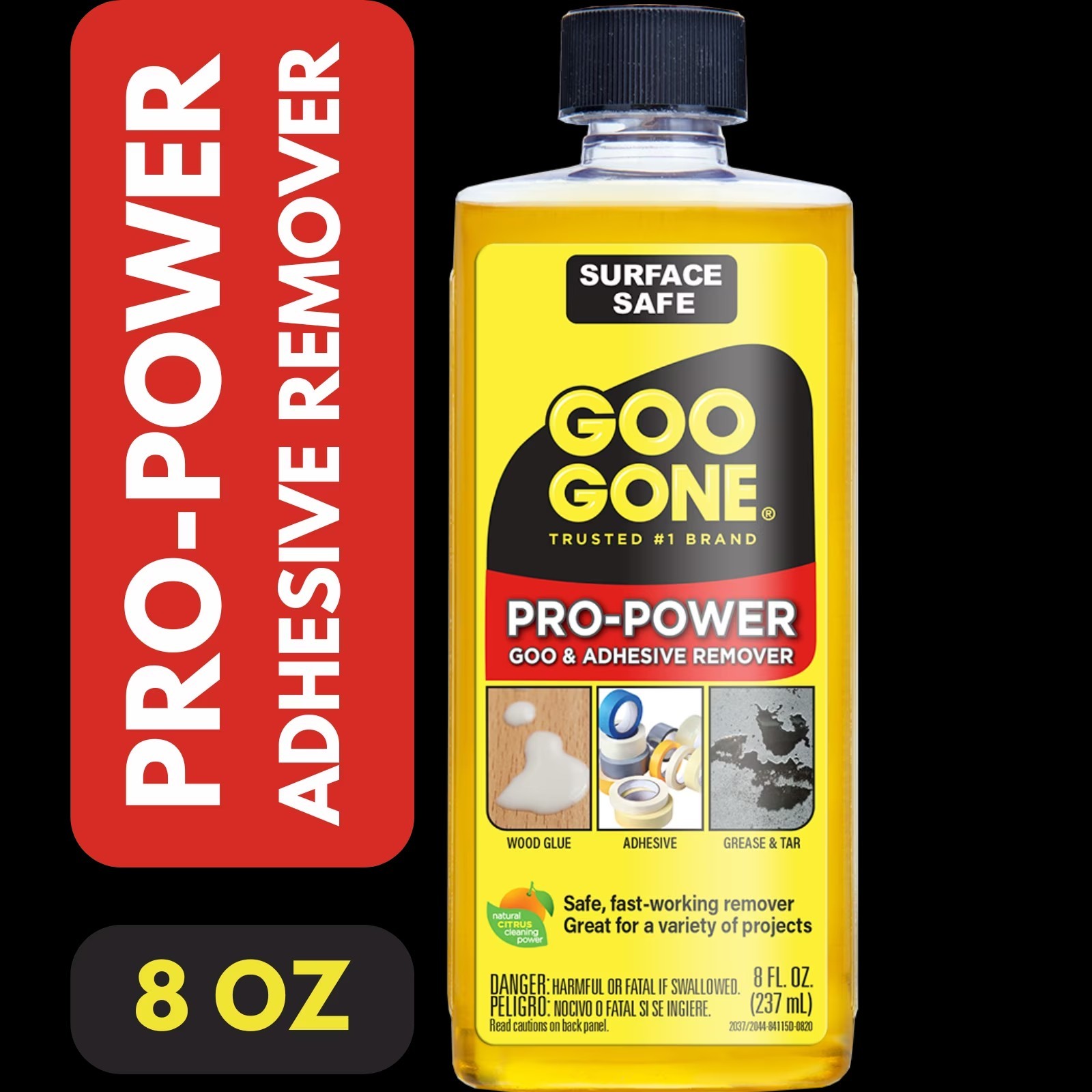 Goo Gone 8 oz. Pro Power Adhesive Remover Pack of 2