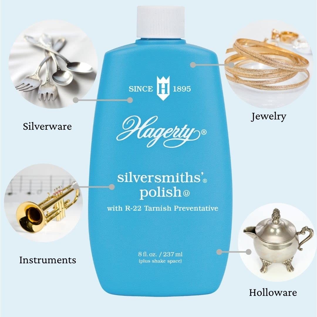 Silver Polish Cleaner Tarnish Remover for Jewelry Silverware 8oz USA