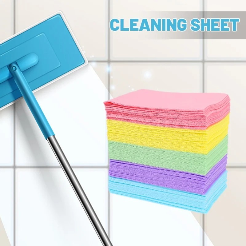 100/200Pcs Floor Cleaning Sheets Multi Surface Cleaner Tile Wood Bathroom Home