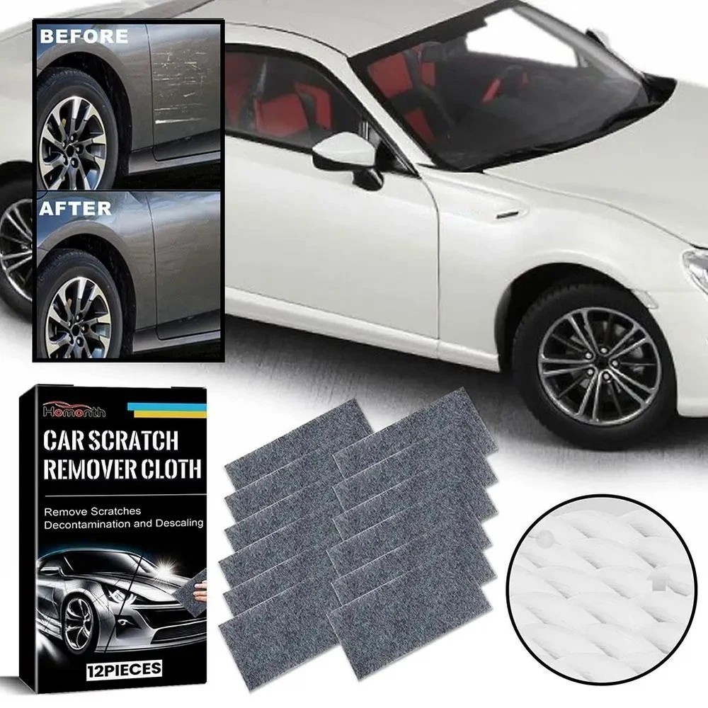 Nano Polix Car Scratch Remover Cloth 6 Packs Auto Paint Scratch Repair Towel-USA