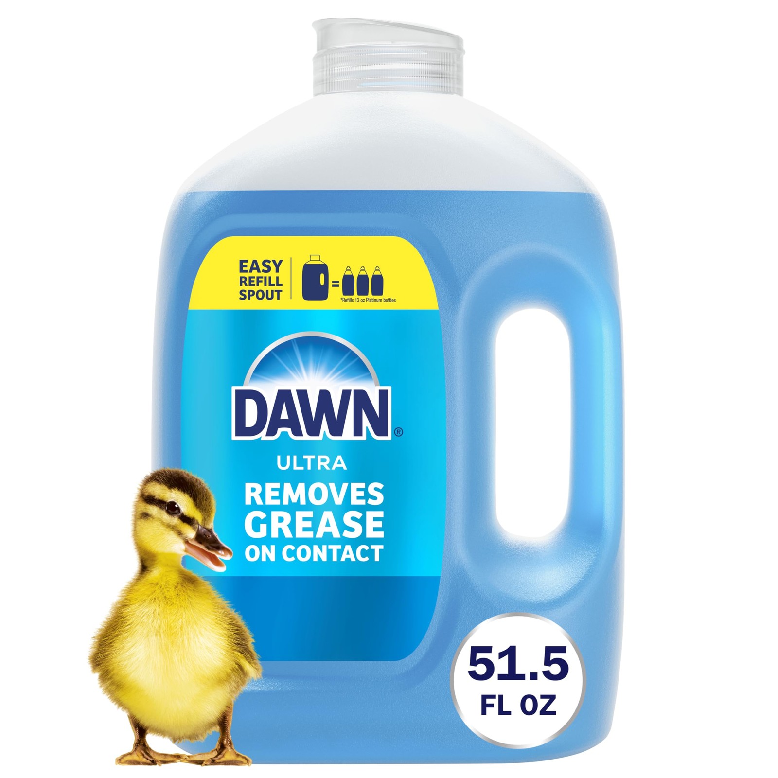 Ultra Original Dish Soap Refill Jug, Large Size Original Blue Liquid Dishwash…