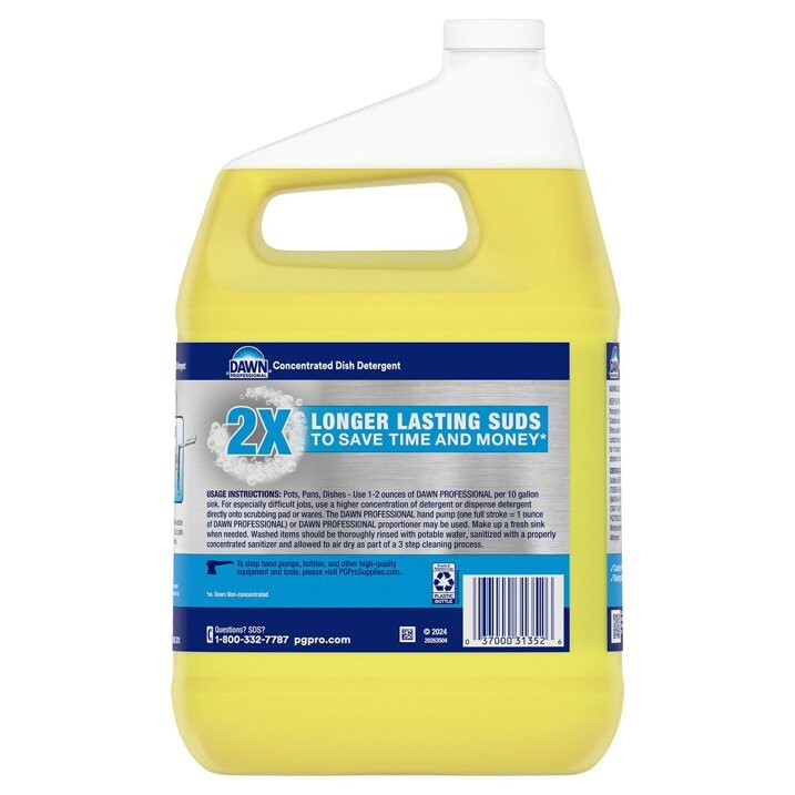 Dawn Professional Manual Pot & Pan Dish Soap 1 Gal – Lemon Scent, Commercial Use