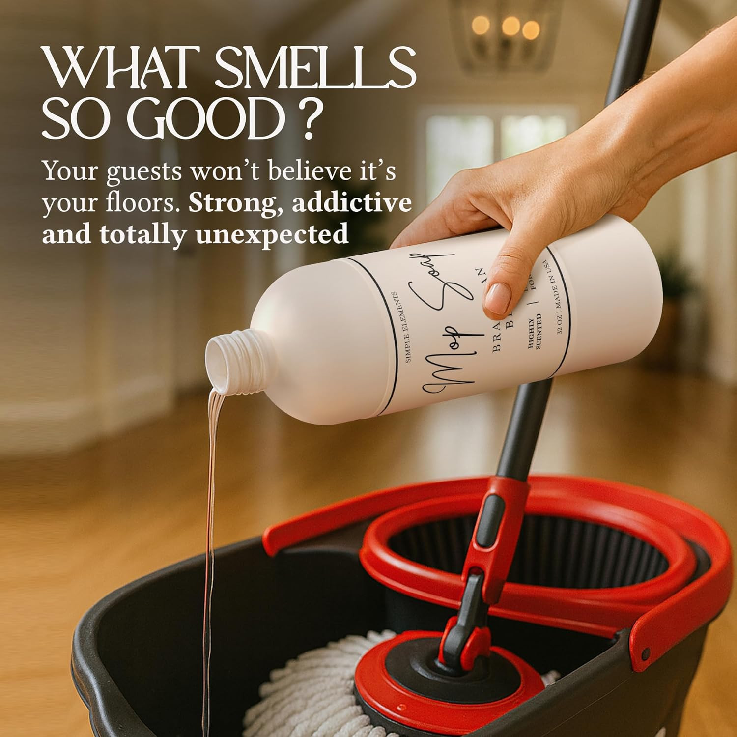 Mop Soap Highly Scented Fragrance, Long Lasting Luxury Floor Cleaner for Hardwoo