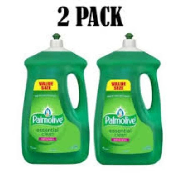 Palmolive Dishwashing Liquid, Original Scent, Green, 90oz Bottle. Pack of 2