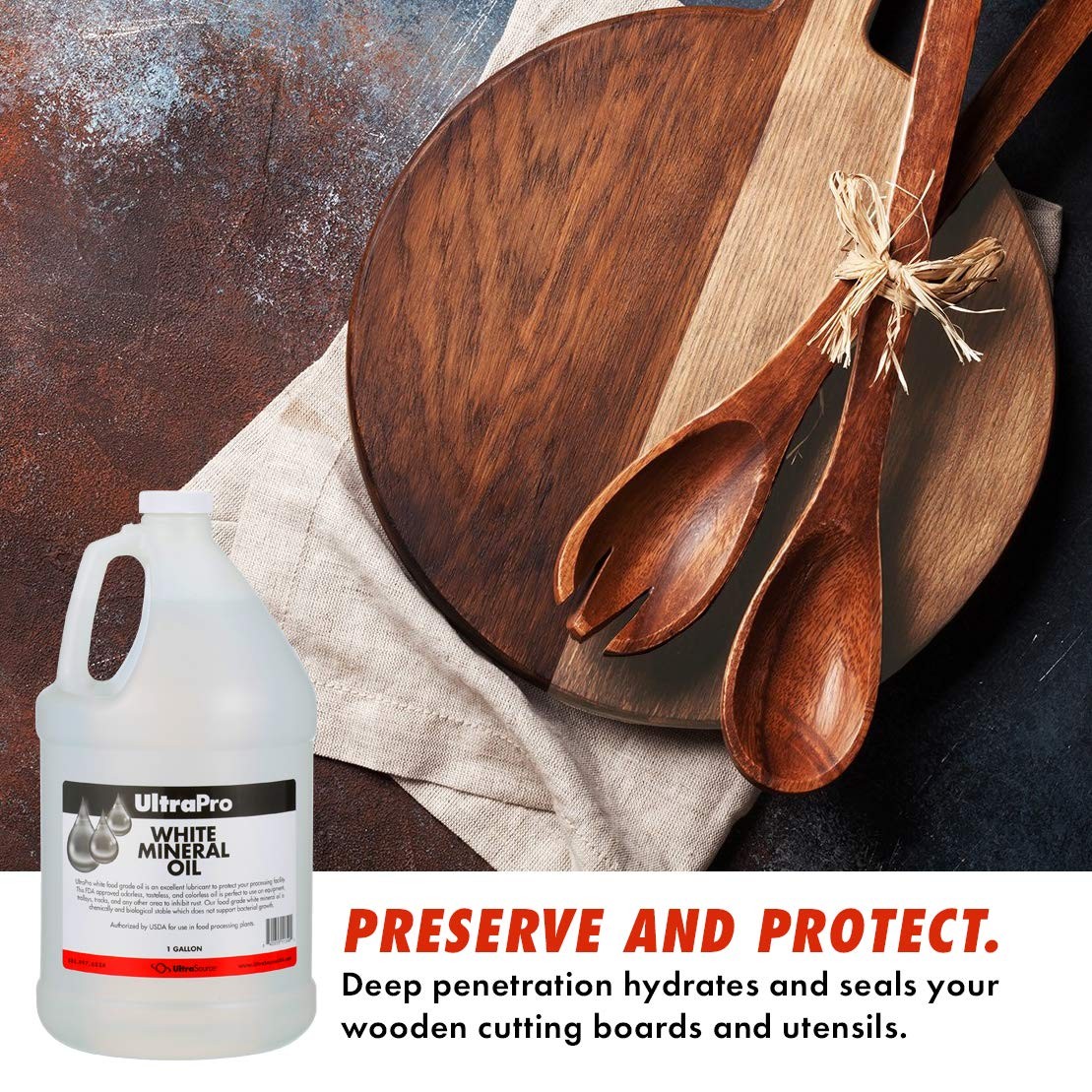 Ultrapro Food Grade Mineral Oil For Lubricating And Protecting Cutting