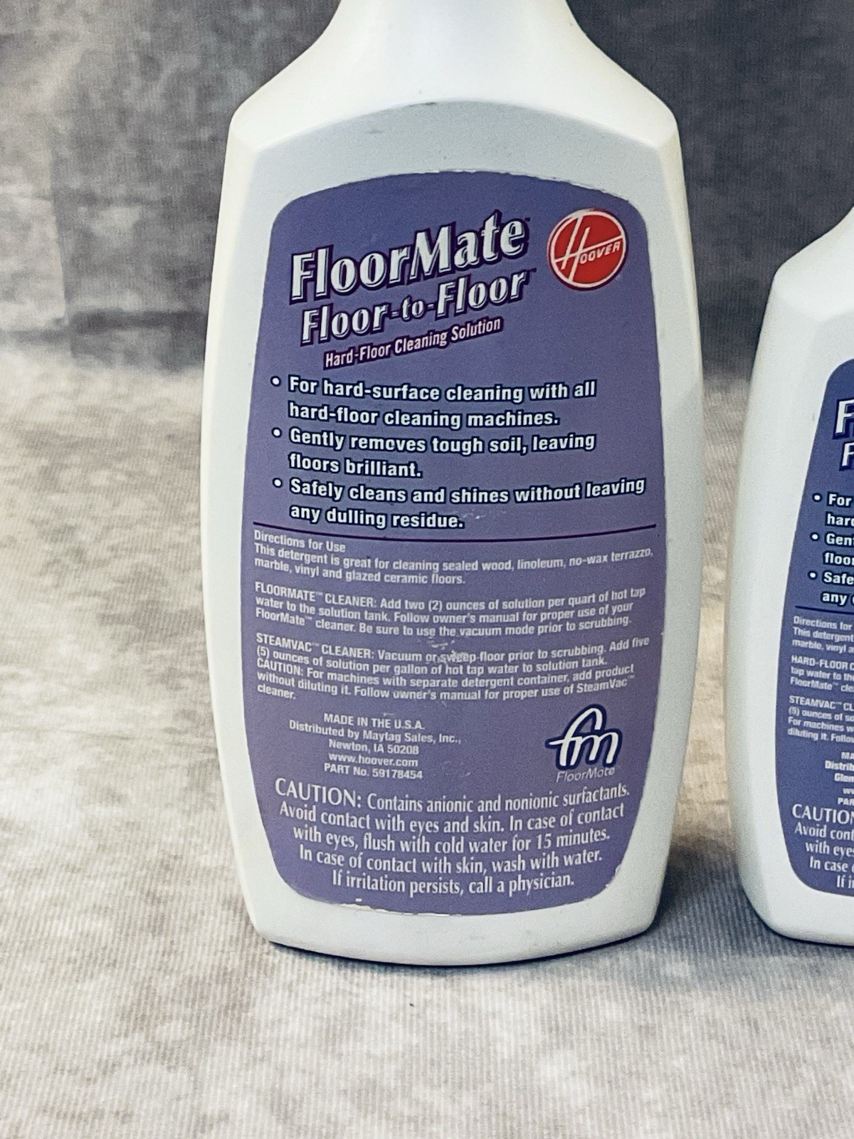 HOOVER FLOOR MATE FLOOR-TO-FLOOR HARD FLOOR CLEANING SOLUTION 8 FL OZ & 16 FL OZ