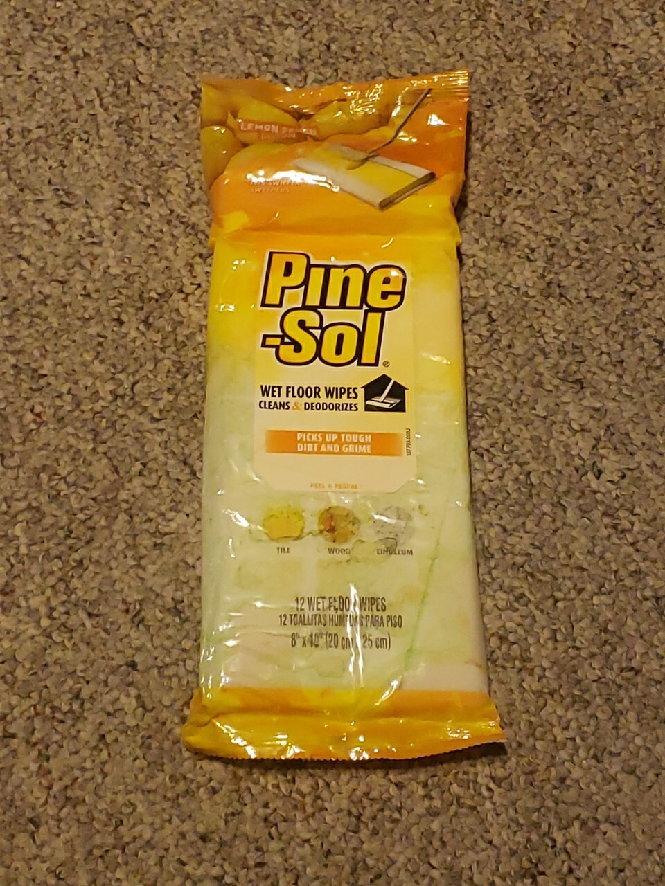 Pine-Sol Wet Floor Wipes Lemon Fresh