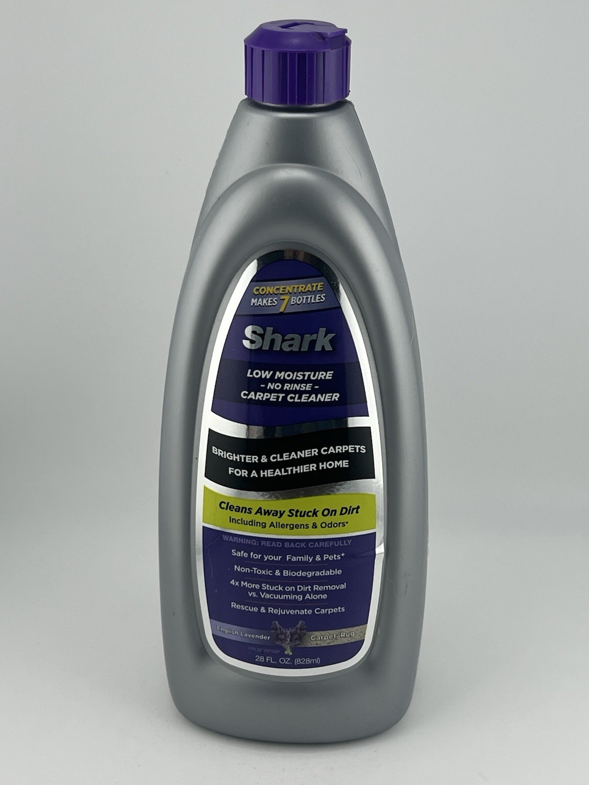 Shark Carpet Shampoo Low Moisture No Rinse English Lavender 28 FL oz Sealed New