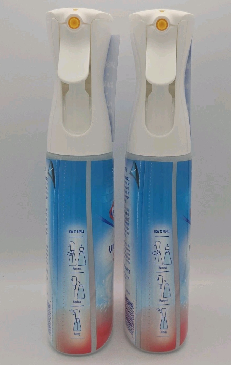 2 16oz Clorox Bathroom Ultra Foamer, Cleaner Spray Bottle Island Blossom Scent