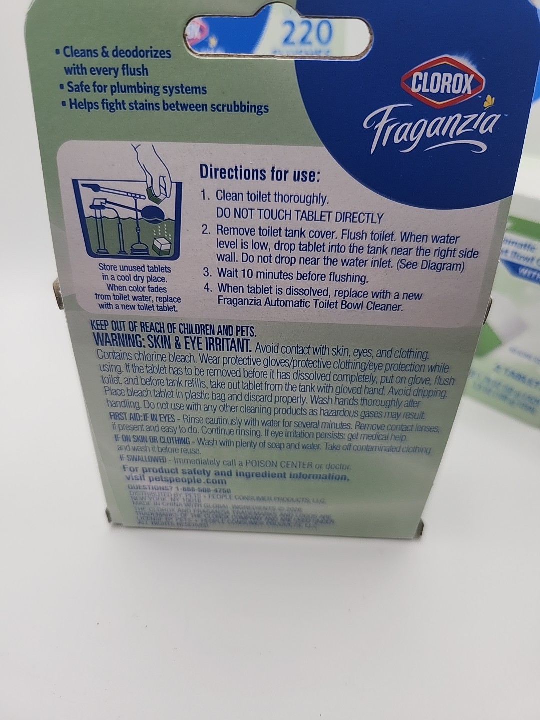 3x Lot Boxes Clorox Automatic Toilet Bowl Cleaner Pine Bleach Free