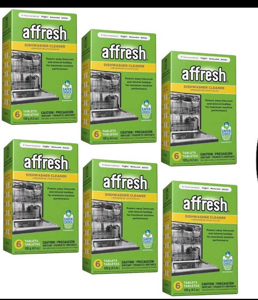 6 BOXES Affresh Dishwasher Cleaner 6 Tablets In EACH BOX TOTAL OF 36