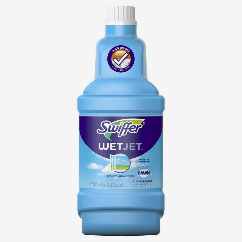 Swiffer WetJet 1.25 L FLOOR CLEANER Liquid Open Window Fresh Scent 23679 NEW!