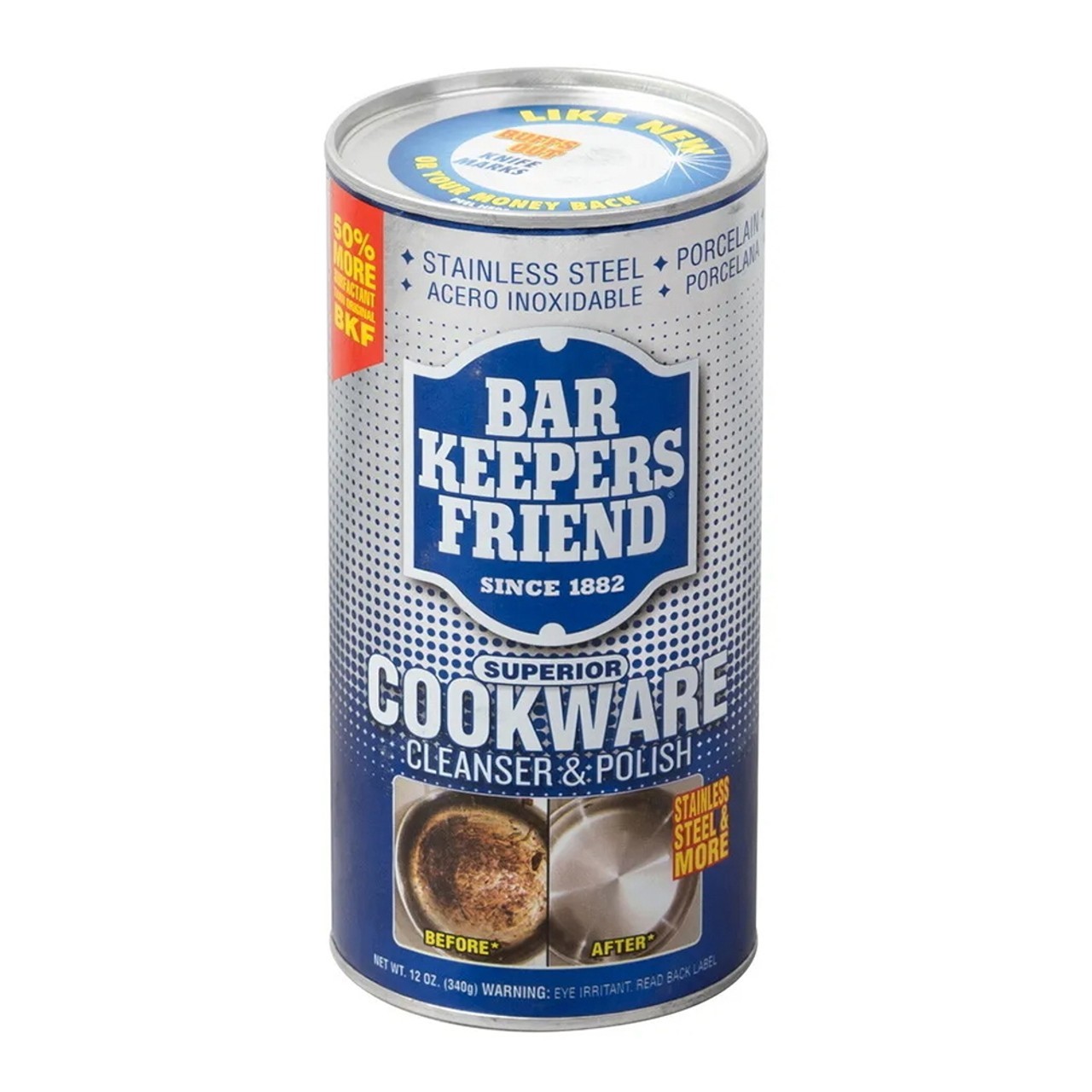 Bar Keepers Friend Cookware Cleanser and Polish Powder – 12oz Ultra Clean