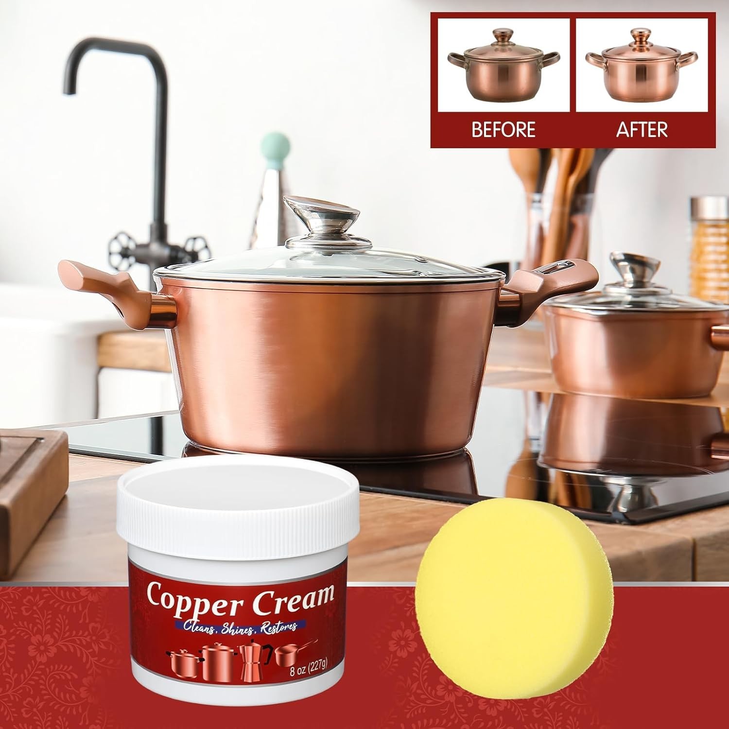 (4 Pack) 2pc Silver and 2pc Copper Cream Cleaner and Polish Cream – 8oz. each