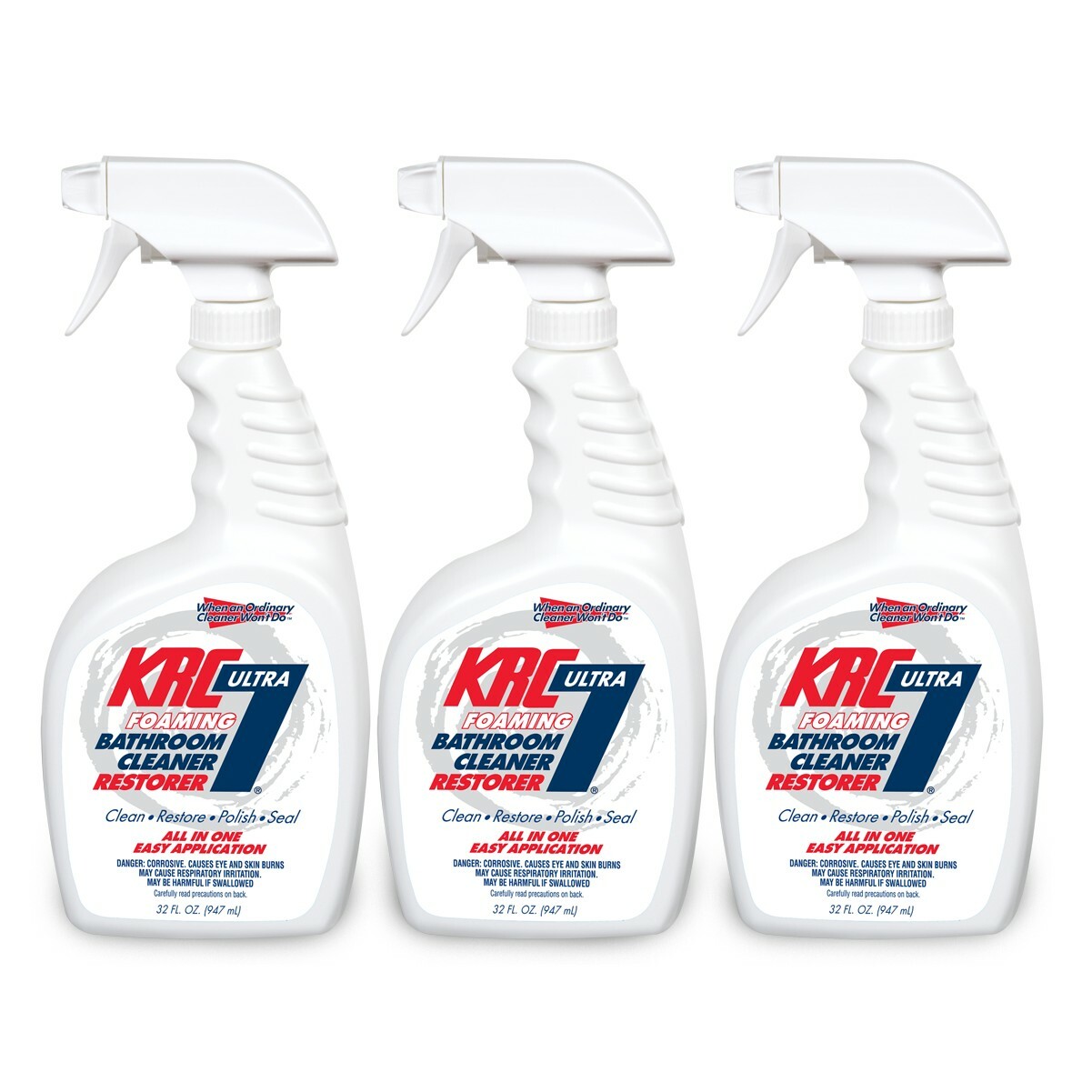 Chemique KRC-7 Ultra Foaming Bathroom Cleaner/Restorer – 3 Pack