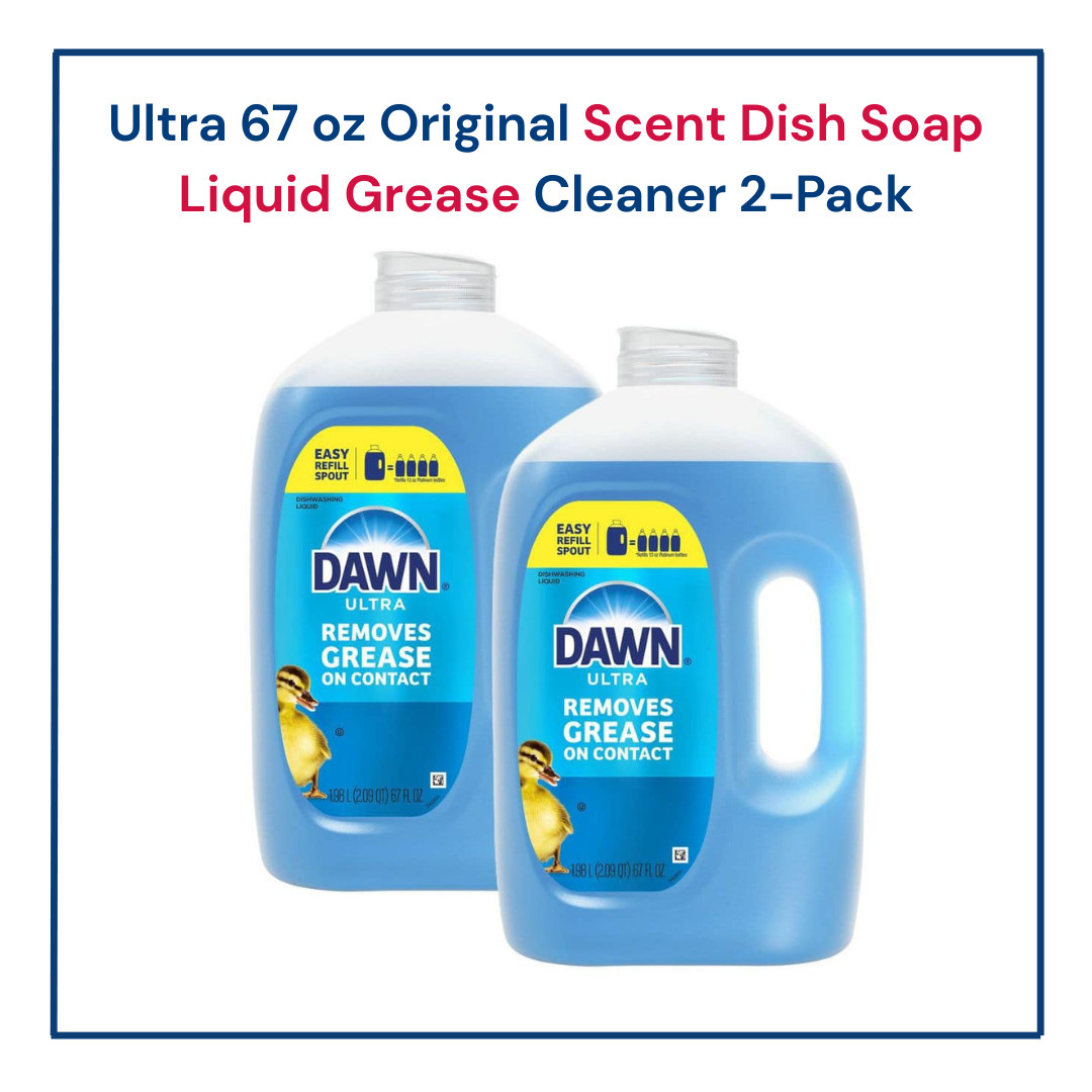 Ultra 67 oz Original Scent Dish Soap Liquid Grease Cleaner 2-Pack