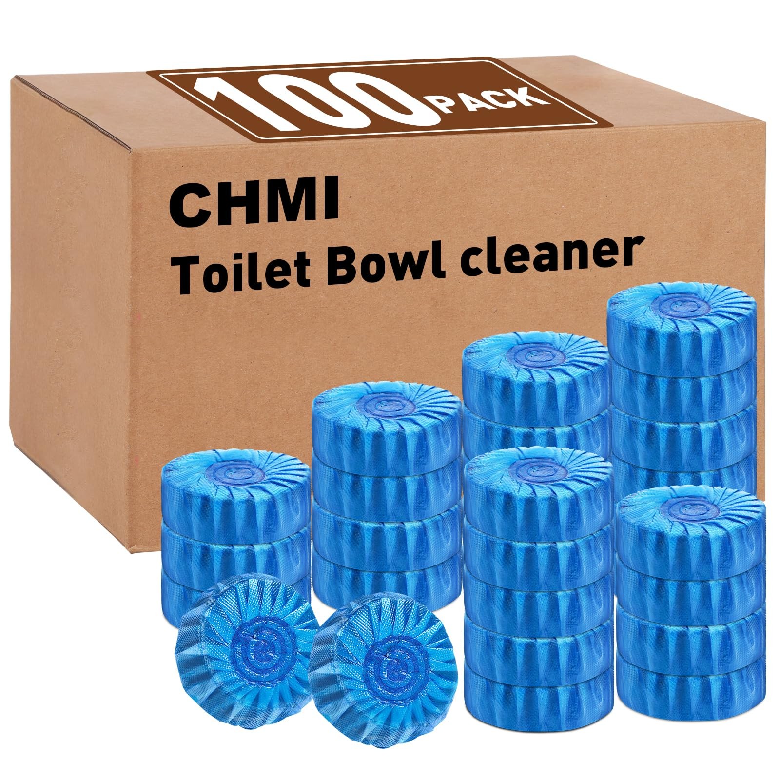 100 Pack Toilet Bowl Cleaner Tablets, Long-Lasting Bathroom Toilet Tank Cleaner.