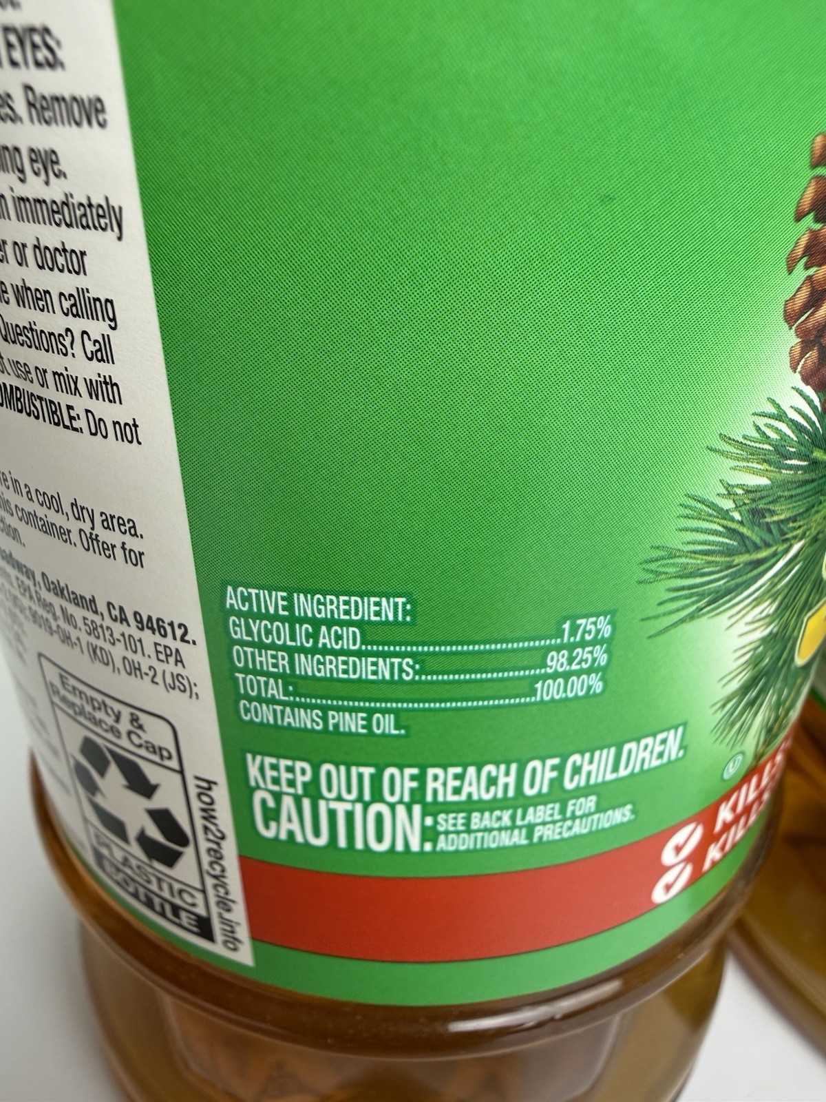 2 Pine Sol ORIGINAL Formula w/ PINE OIL Glycolic Acid Multi Surface 40 oz Each