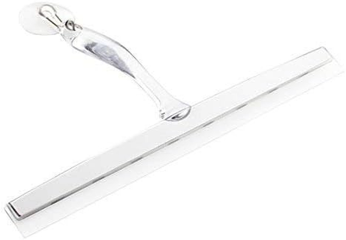 Zia Metal and Plastic Bathroom Squeegee for Shower, Glass Doors, Floors