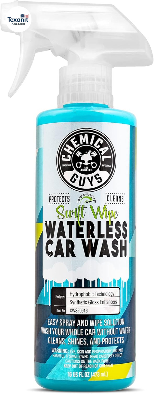 Swift Wipe Sprayable Waterless Car Wash Spray – Spray and Wipe to Safely Clean a