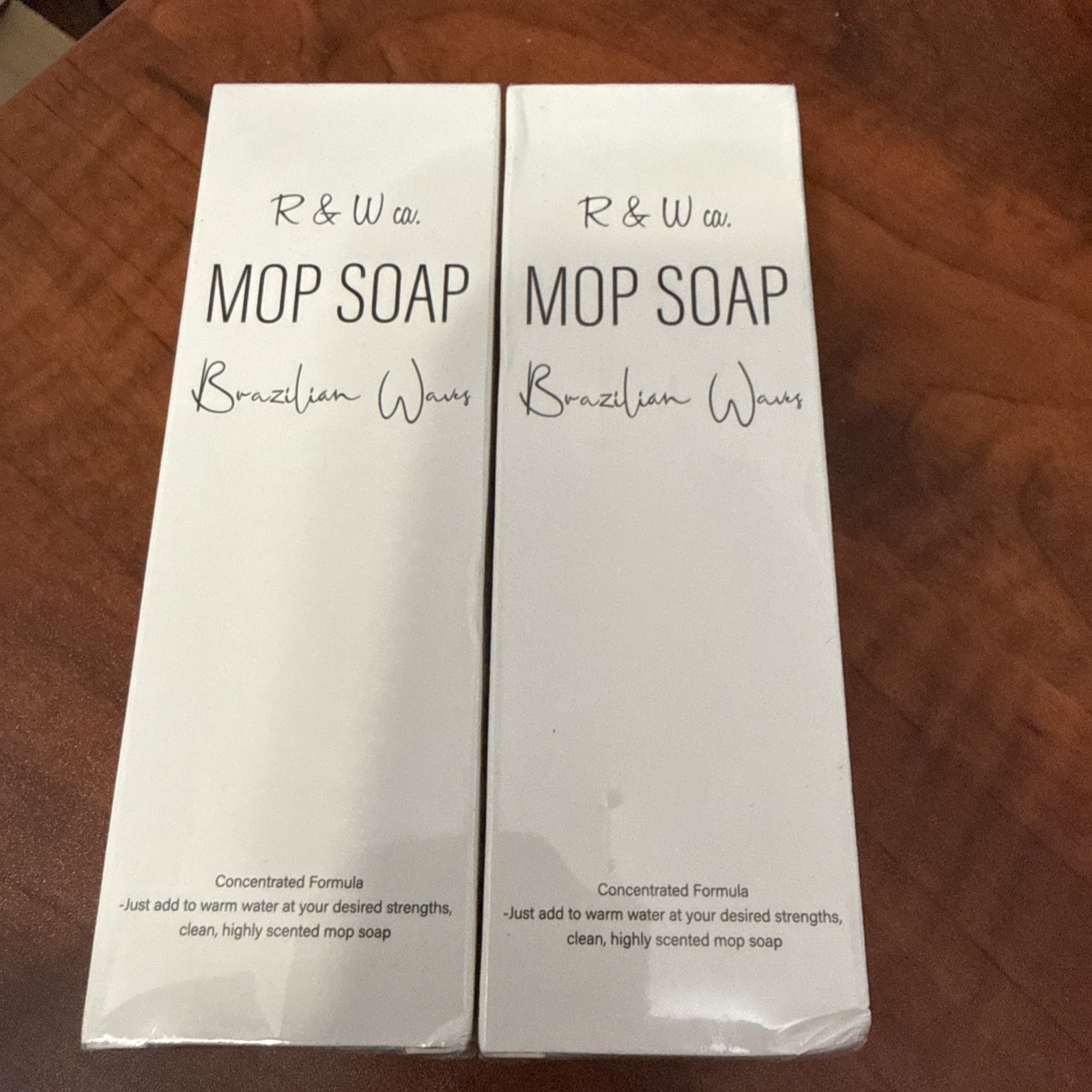 New Sealed 2 Pack – R&W Co Mop Soap Brazilian Waves Scent 4 Oz Floor Cleaner