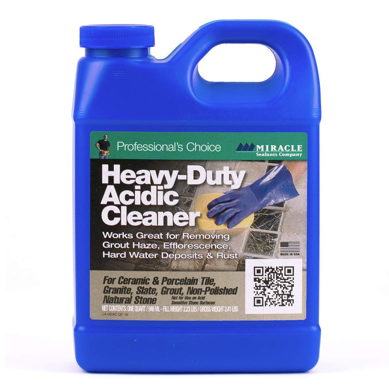 Miracle Sealants Heavy-Duty Acidic Cleaner for Tile & Stone, Grout Haze, Rust St