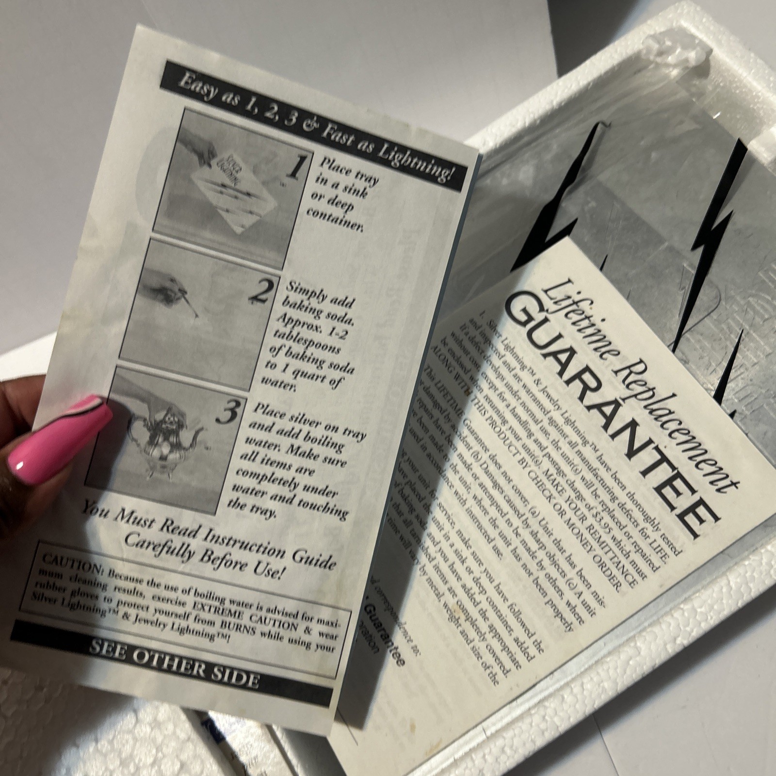 Silver Lightning Jewelry Cleaner Tarnish Remover As Seen on TV Gold Copper Steel