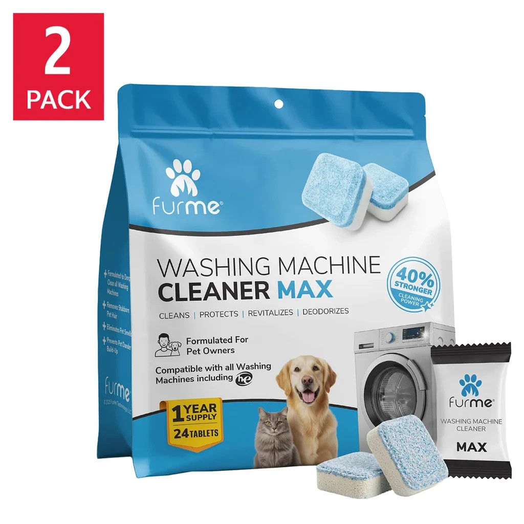 FurMe Washing Machine Cleaner Max Tablets, 2-pack, 48 Count