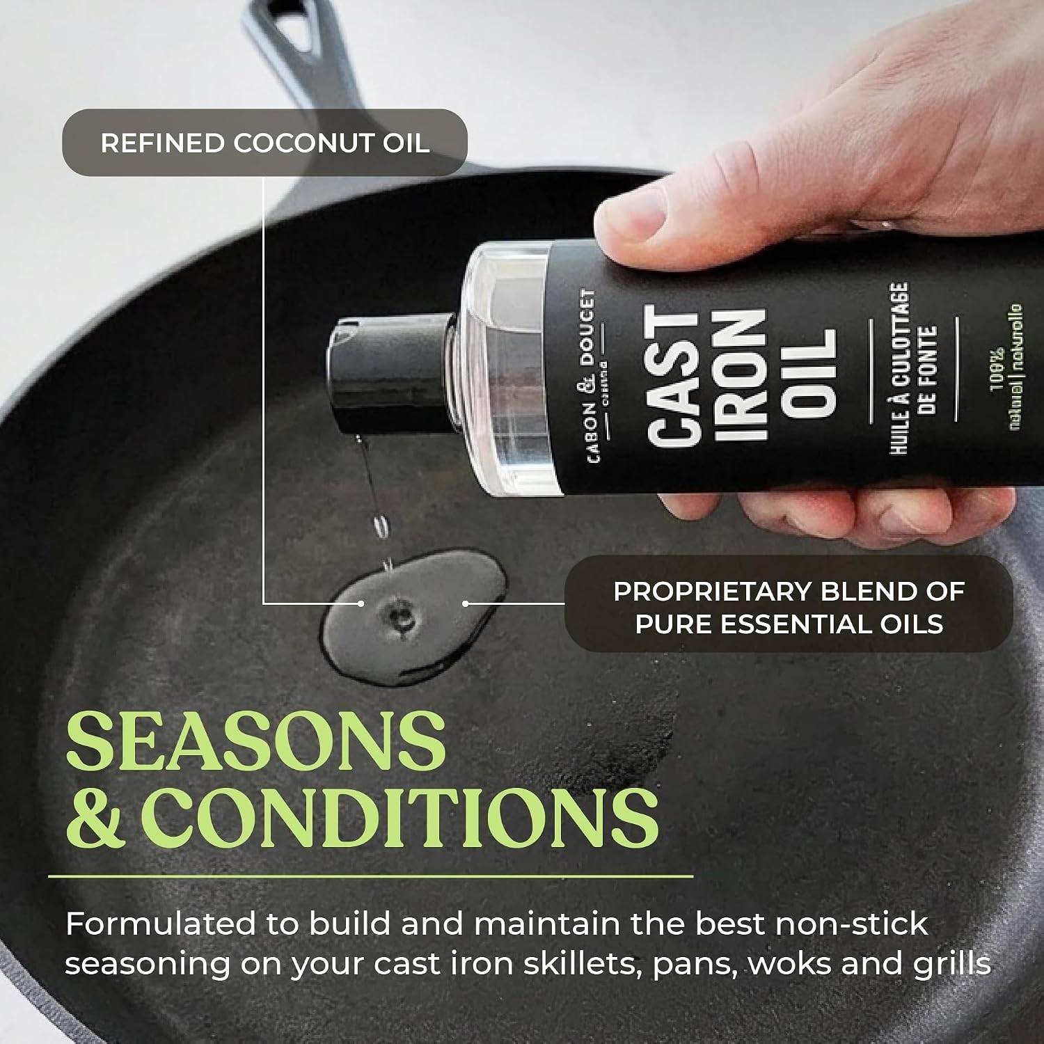 Natural Cast Iron Cleaning & Conditioning