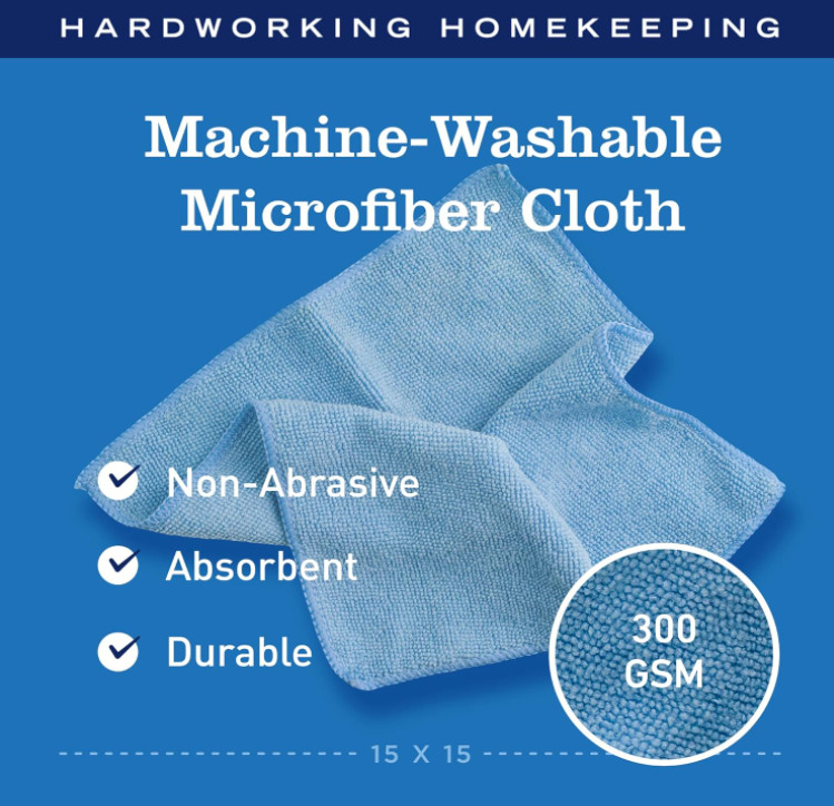 4 Pack – Mrs. Meyer’s Clean Day Dish Soap – Lemon Verbena + 2 Microfiber Cloth
