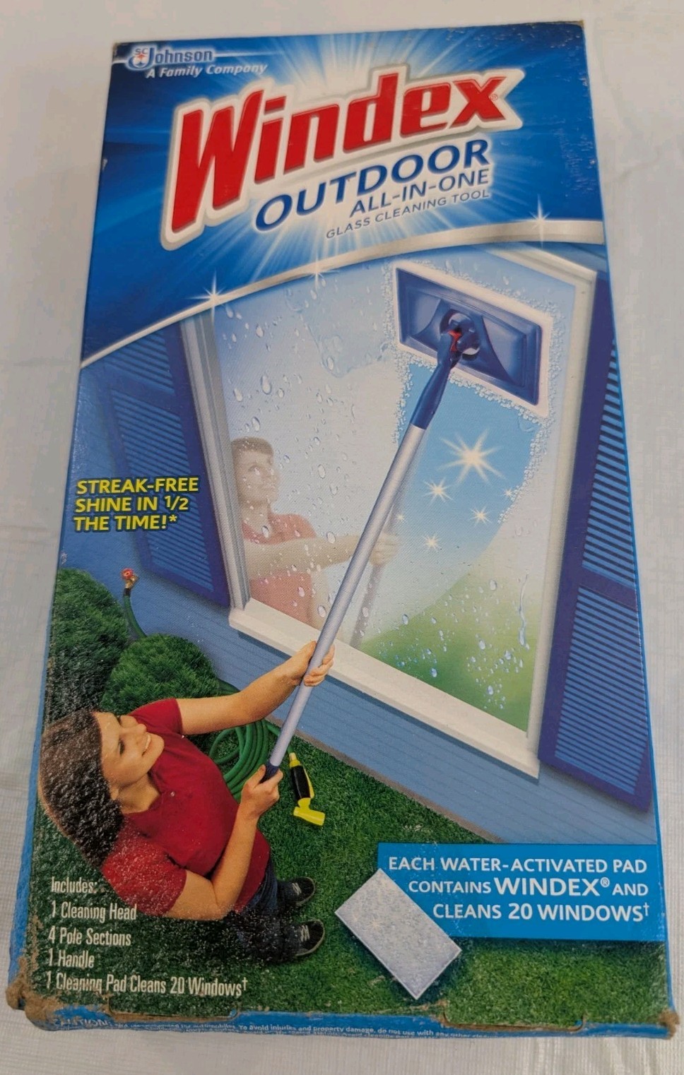 Windex Outdoor All-In-One Outdoor Glass & Window Cleaning Tool Starter Kit READ