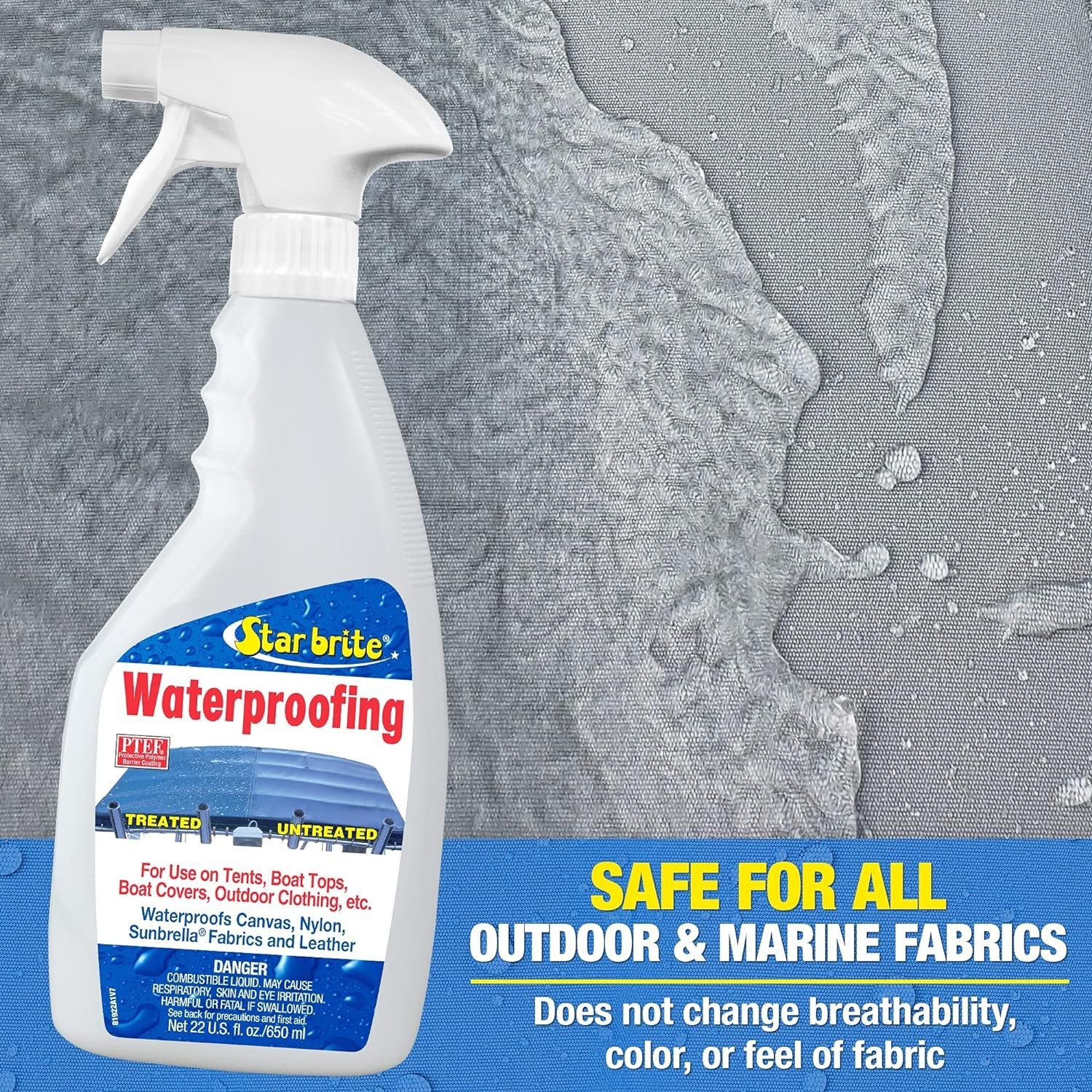 STAR BRITE Waterproofing Fabric Treatment w/ PTEF 22oz. Spray Bottle 2 Pack