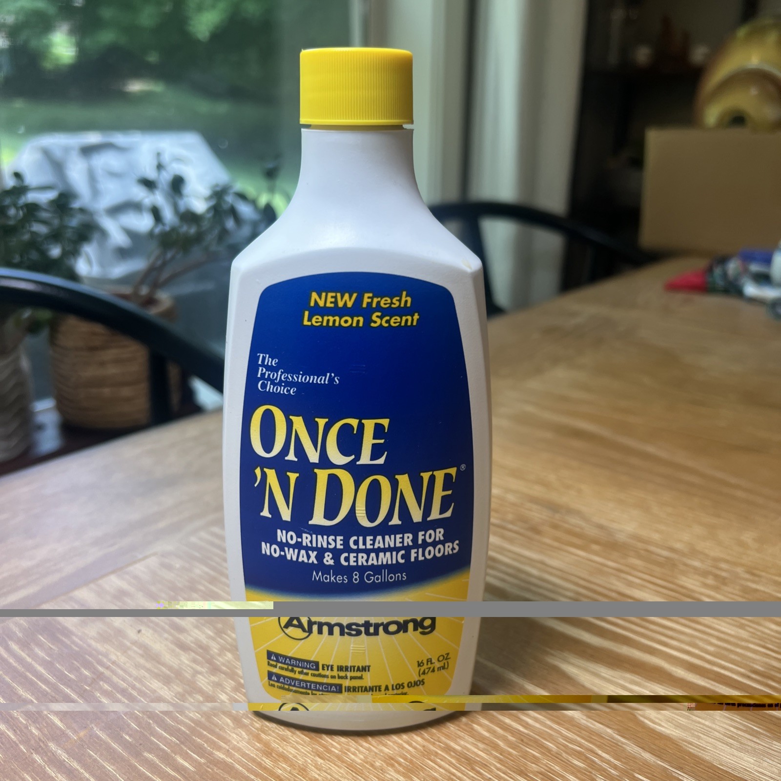Armstrong Once ‘N Done No Rinse Cleaner Floors Lemon Scent 16 oz