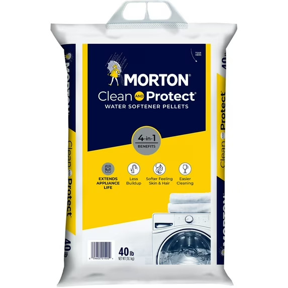 (2 pack) Morton Clean and Protect Water Softener Salt Pellets, 40 lb