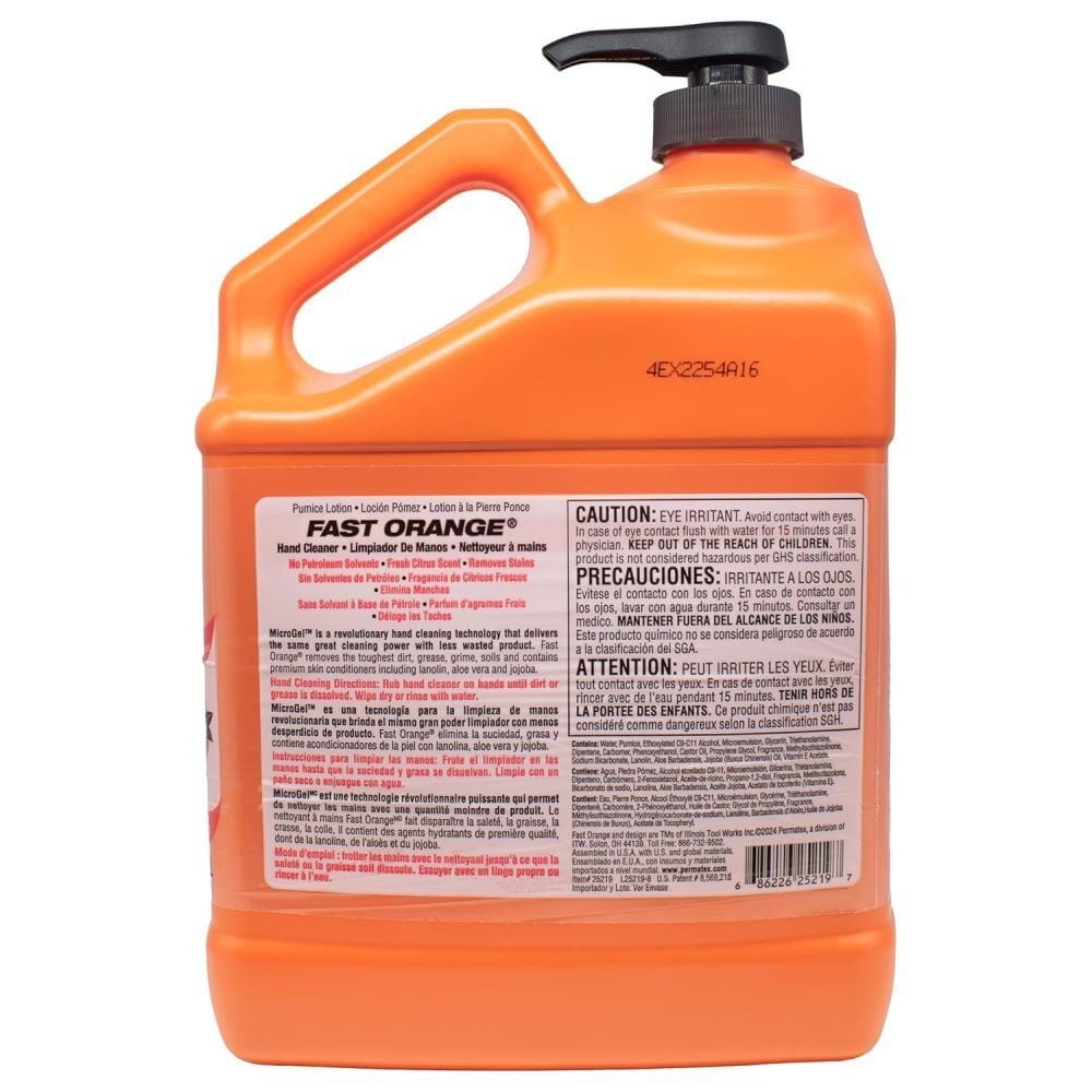 Fast Orange Pumice Hand Cleaner, 1 Gallon Orange Scented – 25219