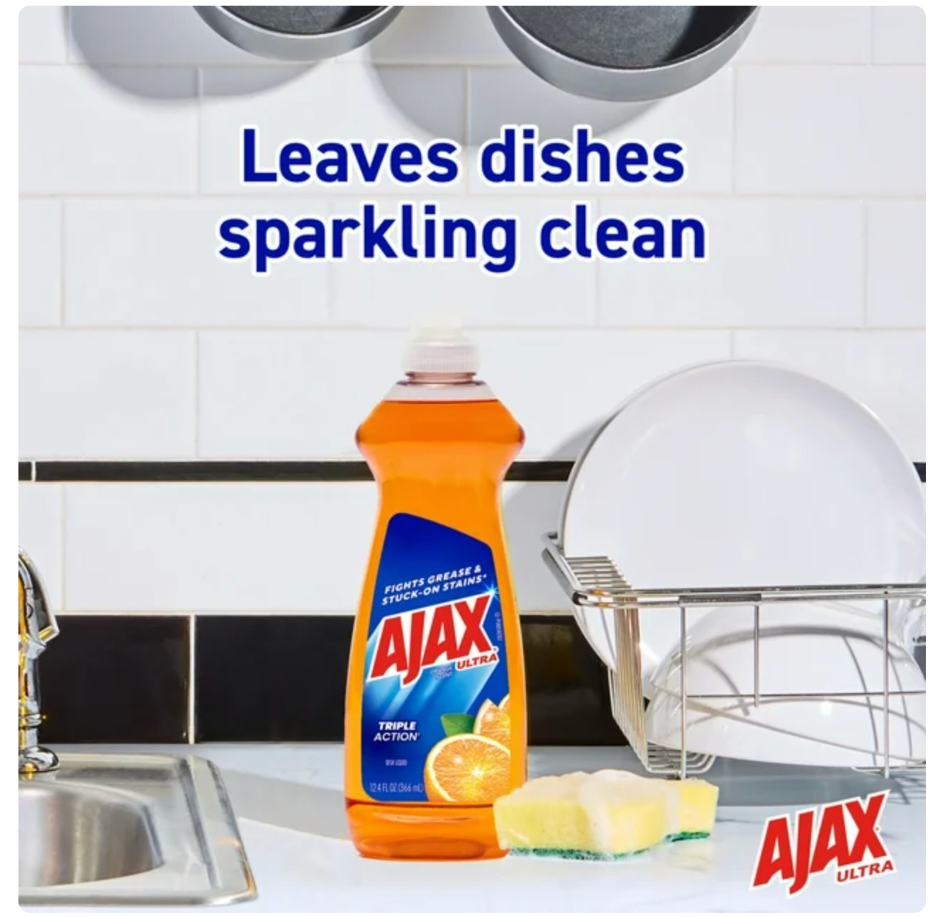 Ajax Dish Soap Orange Scent 12.4 oz (Pack of 4)