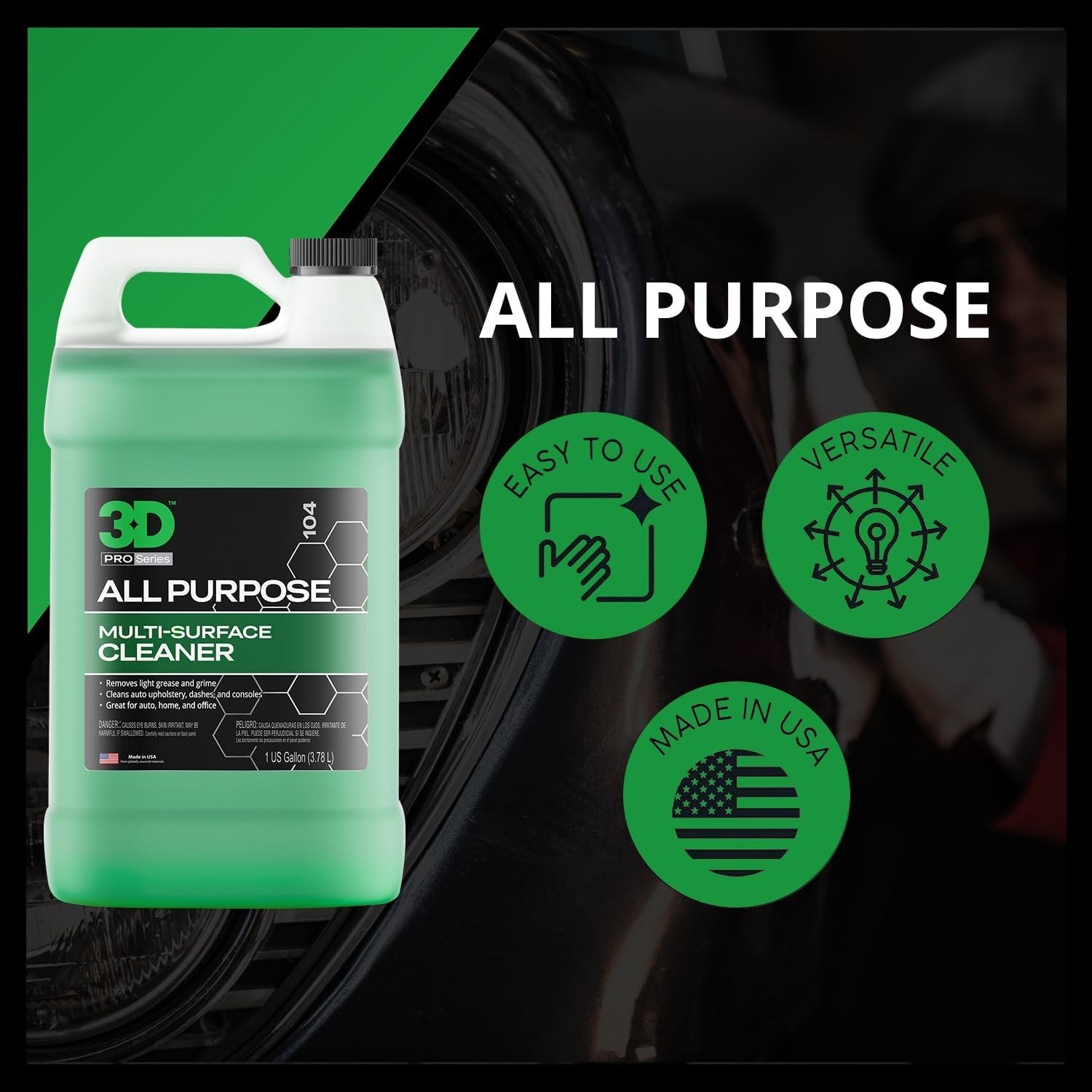 All Purpose Cleaner – High-Performance Interior & Exterior Car Cleaner for Vi…