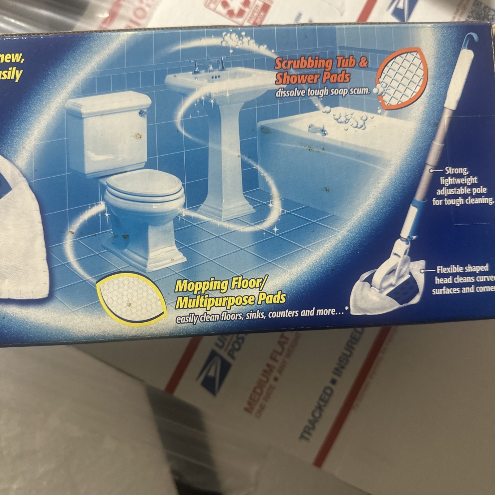 NEW Mr Clean Magic Reach All In One Cleaning Tool Starter Kit Detachable Pole