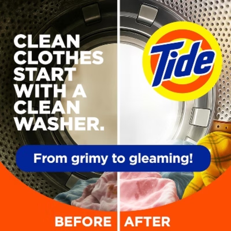 Tide Washing Machine Cleaner + Ultra Oxi Powder – 6ct