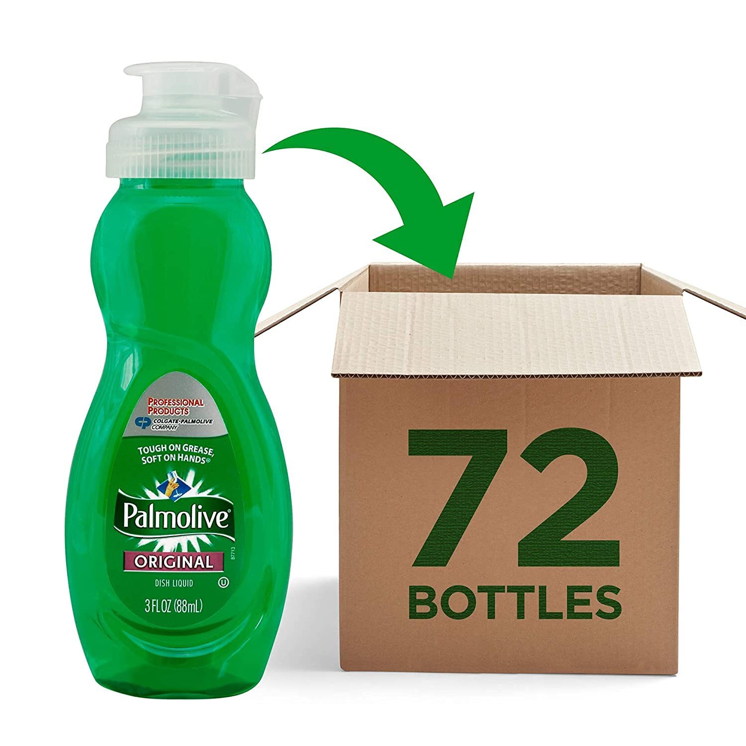 Palmolive Travel Size Dish Soap 3oz Pack of 72 Mini Dishwashing Liquid