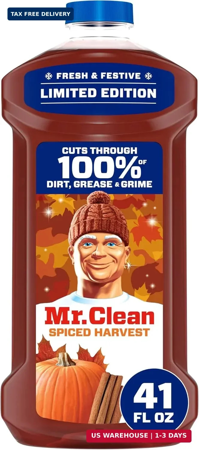 Mr. Clean All Purpose Cleaner, Cleaning Liquid, Spiced Harvest, 41oz