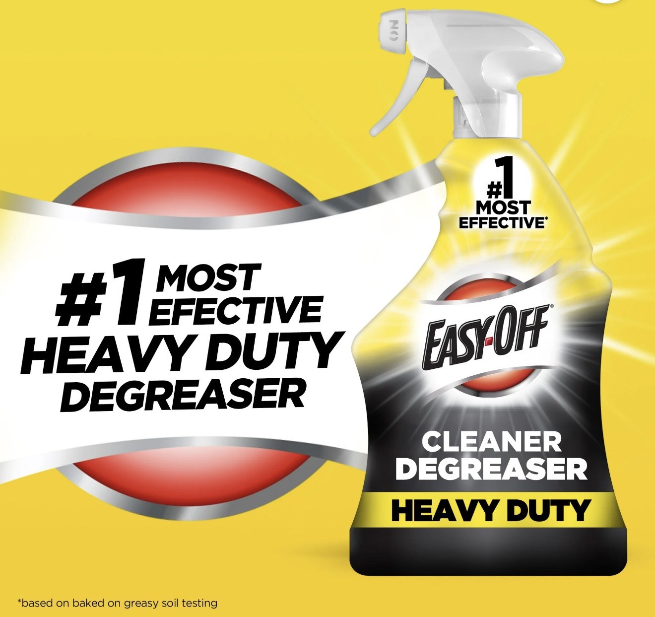 Easy Off Heavy Duty Degreaser Cleaner Spray, Kitchen Degreaser, 32 Oz